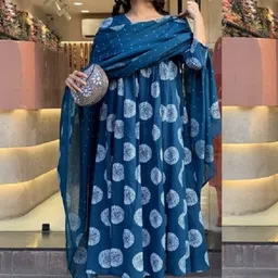PRISHA FASHION Women Floral Printed Regular Kurta with Churidar & With Dupatta-image-89