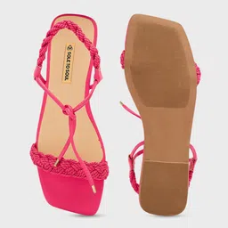 Sole To Soul Women Open Toe Flats image 3