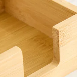 Home Centre Regal Luxe 5-Pcs Brown Wooden Coasters With Holder image 5