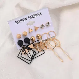 TheVineGirl Gold-Plated Cubic Zirconia Alloy Earrings image 4