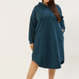 theRebelinme Women Hooded Jumper Dress image 1