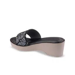 BAESD Women Embellished Party Platform Mules Heels image 5