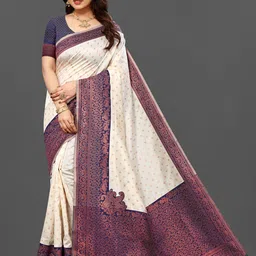 ROYALTY RETAIL AND EXPORT Woven Design Zari Banarasi Saree-picture-18