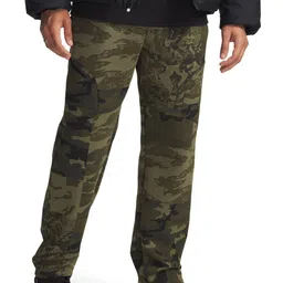 UNDER ARMOUR UA Unstoppable Men Camouflage Printed Fleece Relaxed-Fit Regular Track Pants-image-68