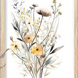 walllane Floral Wall Art With Frame Home Decor Wall Painting For Living Room Office Bedroom-picture-13