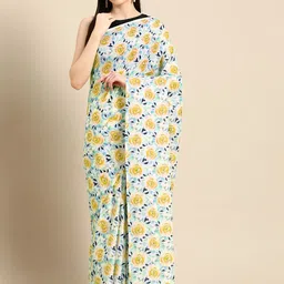 BUTA BUTI Floral Pure Cotton Saree-picture-27