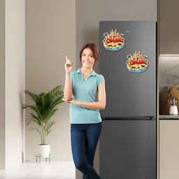 GIFTSHALA Red & Beige Oman Printed Durable Decorative Magnets image 3