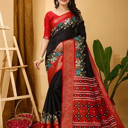 KALINI Floral Zari Art Silk Banarasi Saree-picture-24