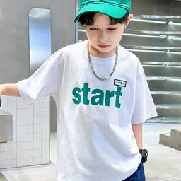 INCLUD Boys Typography Printed Round Neck Raglan Sleeves Oversized Fit T-shirt-picture-23