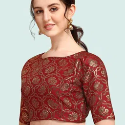 Moda Rapido Woven Design Saree Blouse image 3