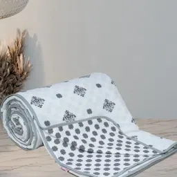 Florida Grey Melange Set of 3 AC Room 300 GSM Double Bed Dohar-picture-25