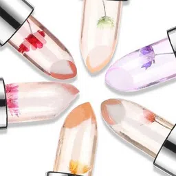 FAVON Moisturizing Flower Crystal Color Changing Lipstick - 3 g - Transparent image 4