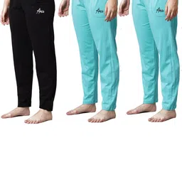 trendy world Pack of 3 Women Cotton Regular Fit Pyjama with Side Pockets-picture-19