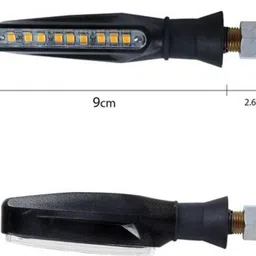 aksmit Front, Rear, Side LED Indicator Light for TVS, Bajaj, Kawasaki, Hero, KTM, Honda Glamour FI, Dream Neo, Splendor NXG, Pulsar 200NS, Sling Shot, Universal For Bike image 4