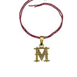 Digital Dress Room American Diamond Studded M Letter Thread Rakhi image 4