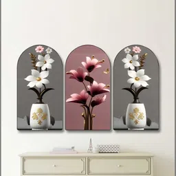 Livin'luxe Multicoloured MDF Other Wall Paintings-picture-25