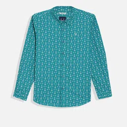 Allen Solly Junior Boys Spread Collar Floral Printed Cotton Slim Fit Casual Shirt-image-30