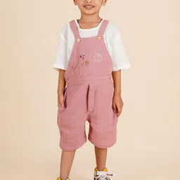 LOYZO-LOYAL TO JOY Muslin Baby Boy Dungaree Set-picture-31