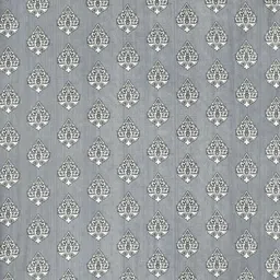 GEET CREATIONS Grey Geometric Room Darkening Window Curtain image 5