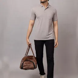 TRIUS Men Solid Polo Collar T-shirt-image-18