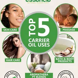 essancia Grapeseed Carrier Oil For Face & Body Massage - 30 ML image 5