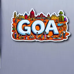 GIFTODAY White & Beige Printed Fridge Magnets image 3