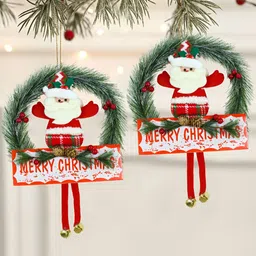TIED RIBBONS Set Of 2 Merry Christmas Reindeer Wall Door image 1