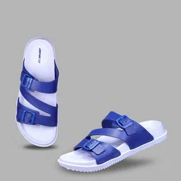 IMPAKTO Men Textured Buckled Slip-On Flip-Flops-picture-16