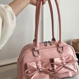 CORSICA Women Pink Polyester Swagger Handheld Bag-image-64