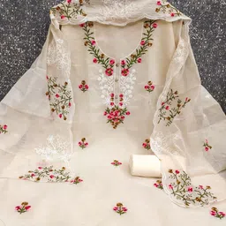 KALINI Embroidered Unstitched Dress Material-picture-25