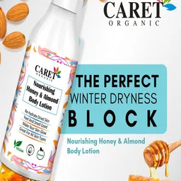 CARET ORGANIC 2Pc Haldi & Chandan Ubtan Face Pack-100 g & Honey Almond Body Lotion -250ml image 4