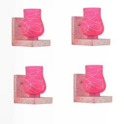 SOMIL Pink Glass Cylinder Printed Wall Lamps-picture-40