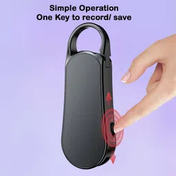 RENMAX Digital Voice Recorder MP3 Player VOR Key Chain Sleek 8 GB Voice Recorder image 2