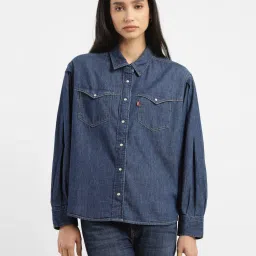 Women's Solid Oversized Shirt-image-95