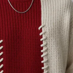 Mast & Harbour Men Colourblocked Pullover with Embroidered Detail image 5