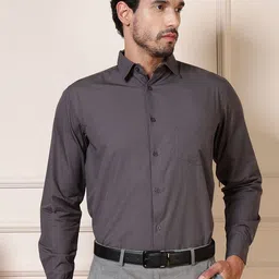 elioop Premium Relaxed Fit Spread Collar Long Sleeves Cotton Formal Shirt-picture-43