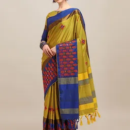 KALINI Floral Silk Cotton Saree-picture-19