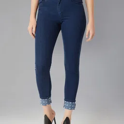 DOLCE CRUDO Women Skinny Fit High-Rise Stretchable Jeans-image-96