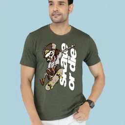 NOBLE HUSTLE Graphic Printed Round Neck Pure Cotton T-shirt-picture-11