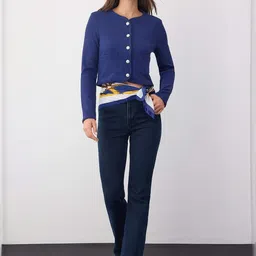 Trendyol Collarless Crop Open Front Jacket With Utility Pockets-picture-17