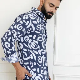 Pjyot by surhi Men Relaxed Printed Casual Shirt image 4