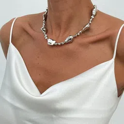 StyleCast x Revolte Silver-Plated Enamelled Necklace-image-64