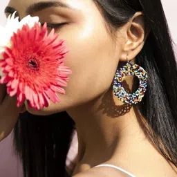 Jenni and Janki Circular Drop Earrings image 4
