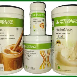 herbal nutrition life Formula 1 Chocolate + Protein Powder 200 G+ Shake Mate + Afresh - Lemon Protein Shake-picture-24