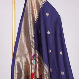 LOOKNBOOK ART Ethnic Motifs Woven Design Zari Work Dupatta image 3