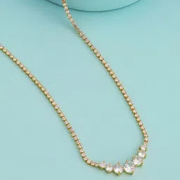 Kushal's Fashion Jewellery Gold-Plated Zircon Studded Necklace-picture-33