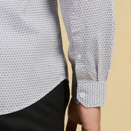 Allen Solly Slim Fit Printed Spread Collar Cotton Formal Shirt image 5