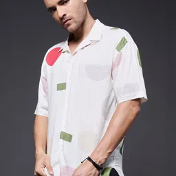 PRONK Men Standard Printed Casual Shirt image 3