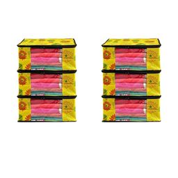 AMAK INC Yellow Fabric Multi-Utility Wardrobe Organisers-picture-41