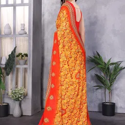 MAHALASA Ethnic Motifs Pure Georgette Saree image 5